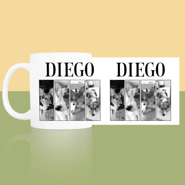 Le Collage Photo: Un Classique Bootleg Avec Un Animal - Le Mug