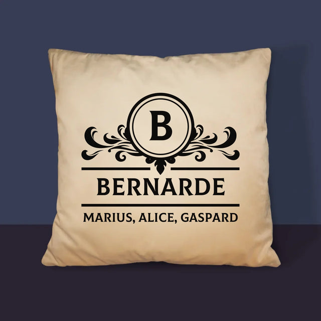 Le Monogramme: Monogramme, Famille - Coussin