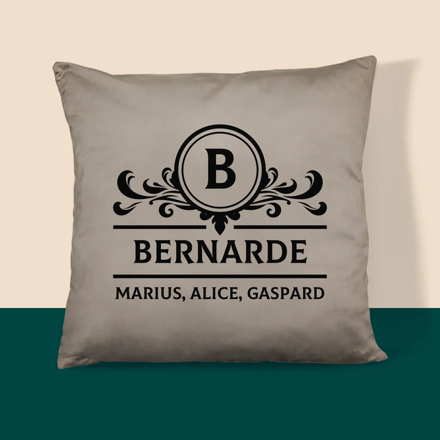 Le Monogramme: Monogramme, Famille - Coussin