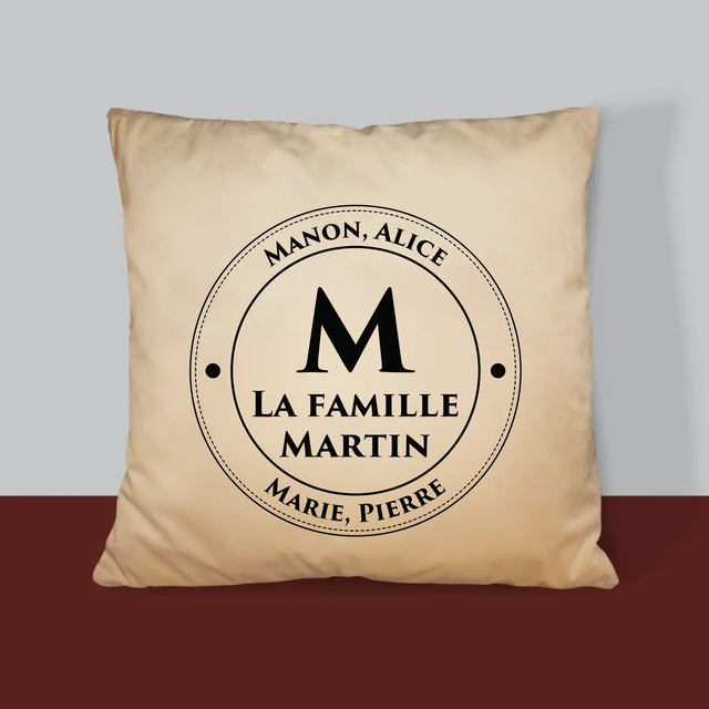 Le Monogramme: Monogramme Familial 2 - Coussin