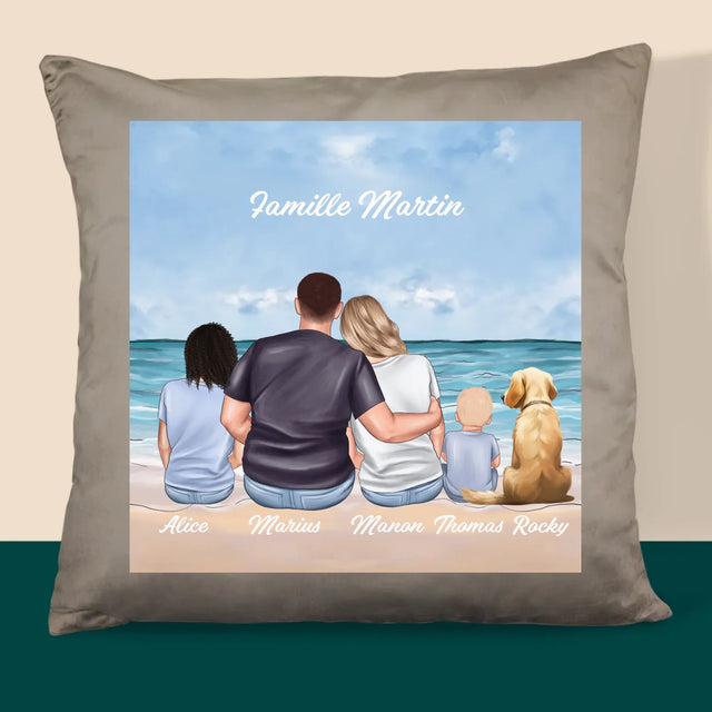 La Création Du Personnage: Portrait De Famille - Coussin