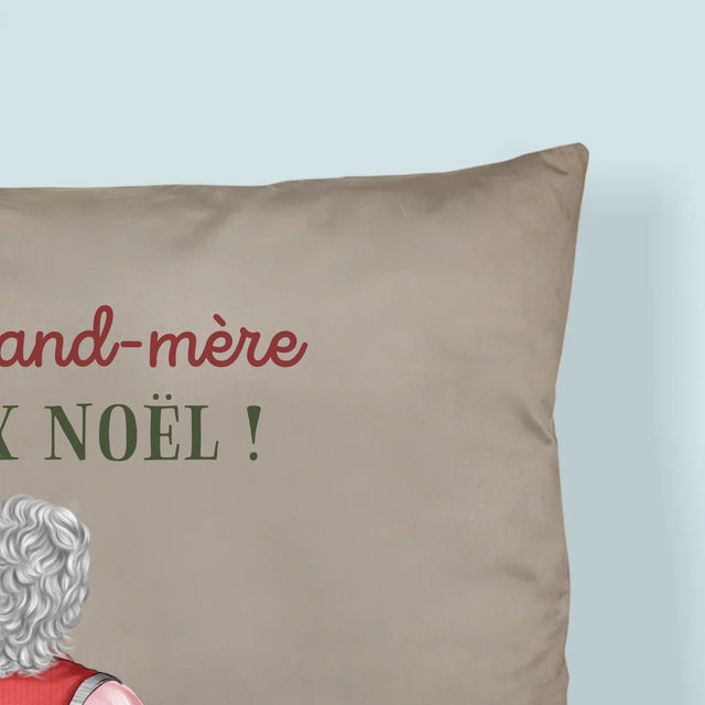 La Création Du Personnage: Chère Mamie Joyeux Noël - Coussin
