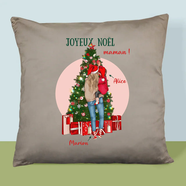 La Création Du Personnage: Joyeux Noël Maman - Coussin