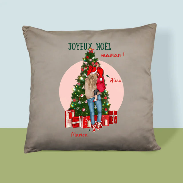 La Création Du Personnage: Joyeux Noël Maman - Coussin