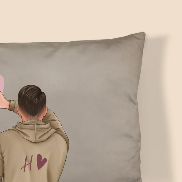 La Création Du Personnage: Couple Cœur - Coussin
