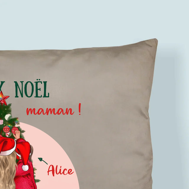 La Création Du Personnage: Joyeux Noël Maman - Coussin