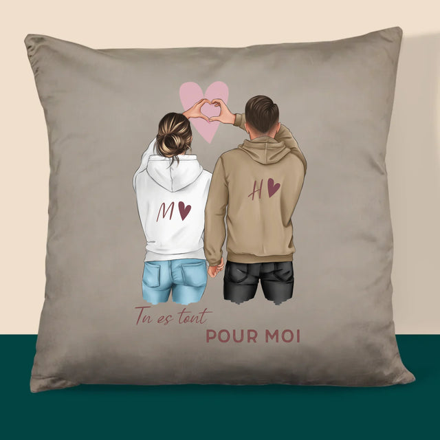 La Création Du Personnage: Couple Cœur - Coussin