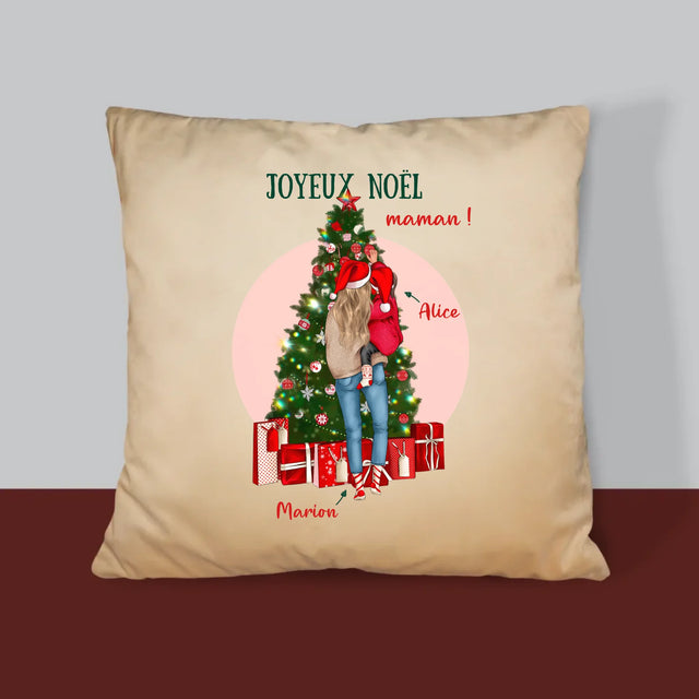 La Création Du Personnage: Joyeux Noël Maman - Coussin