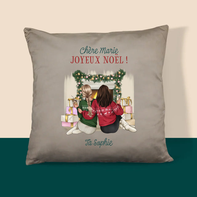 La Création Du Personnage: Amies De Noël - Coussin