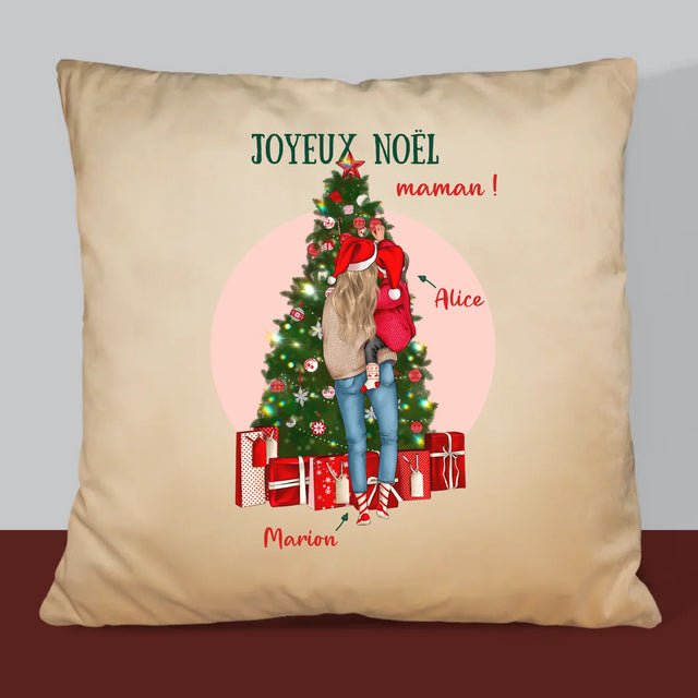 La Création Du Personnage: Joyeux Noël Maman - Coussin