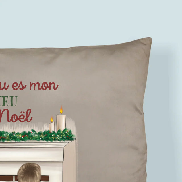 La Création Du Personnage: Couple De Noël - Coussin
