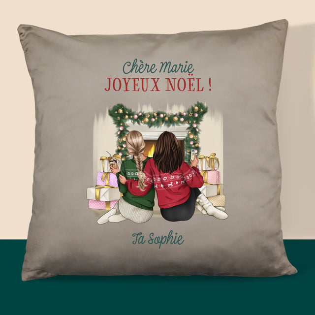La Création Du Personnage: Amies De Noël - Coussin