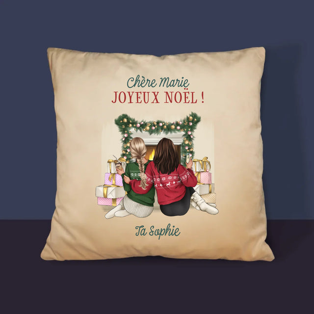 La Création Du Personnage: Amies De Noël - Coussin
