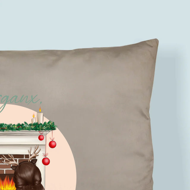La Création Du Personnage: Les Meilleures Amies À Noël - Coussin