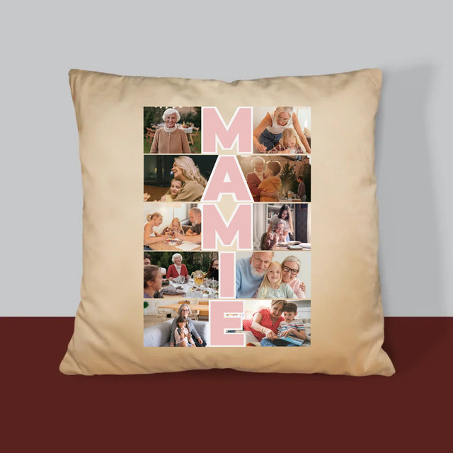 Le Collage Photo: Mamie - Coussin