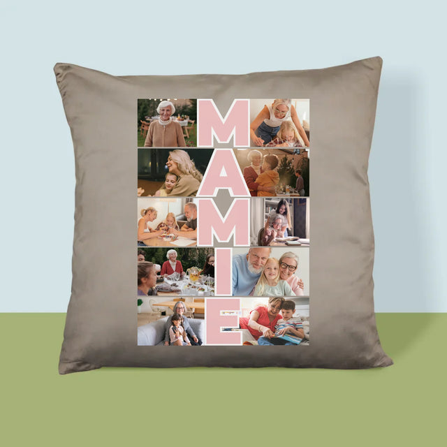 Le Collage Photo: Mamie - Coussin