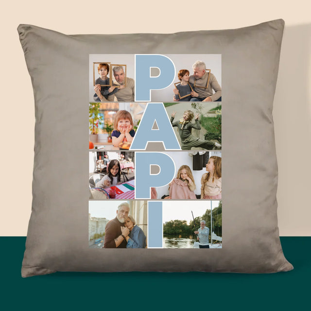 Le Collage Photo: Papi - Coussin