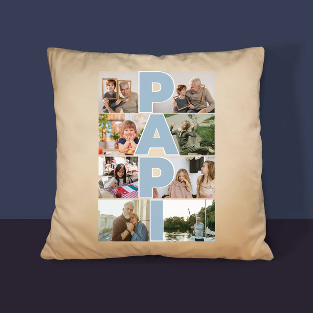 Le Collage Photo: Papi - Coussin