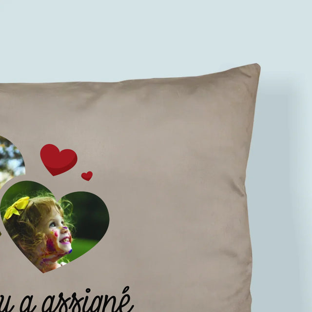 Le Collage Photo: Quand Dieu A Assigné Les Grands-Parents - Coussin