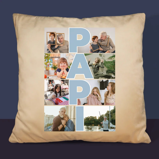 Le Collage Photo: Papi - Coussin