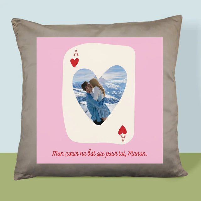 La Photo Et Un Texte: Carte De Saint-Valentin - Coussin