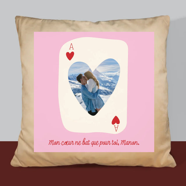 La Photo Et Un Texte: Carte De Saint-Valentin - Coussin