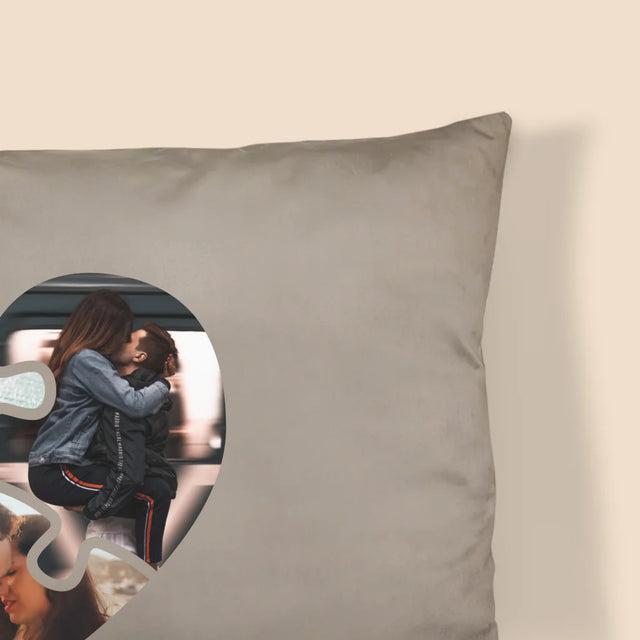 Le Collage Photo: Puzzle De La Saint-Valentin - Coussin