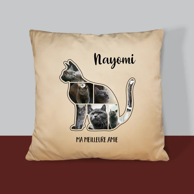 Forme Des Photos: Chat Le Meilleur Ami - Coussin