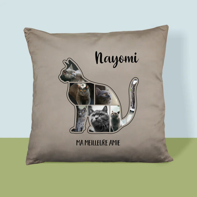 Forme Des Photos: Chat Le Meilleur Ami - Coussin