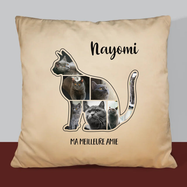 Forme Des Photos: Chat Le Meilleur Ami - Coussin