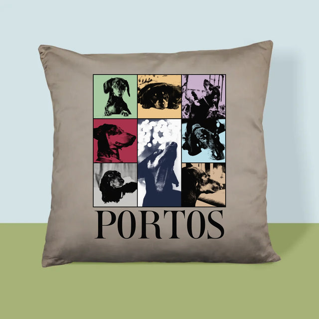 Le Collage Photo: L'Animal Comme Taylor - Coussin