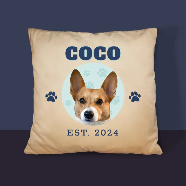 Ton Personnage: Ton Chien Varsity - Coussin