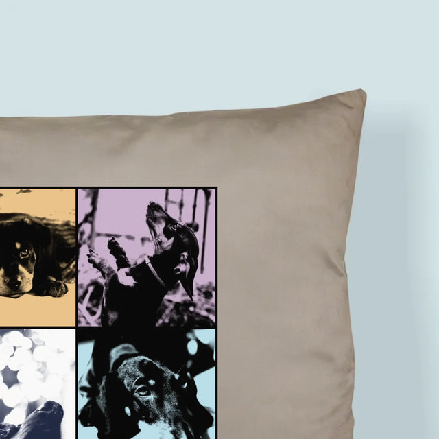Le Collage Photo: L'Animal Comme Taylor - Coussin