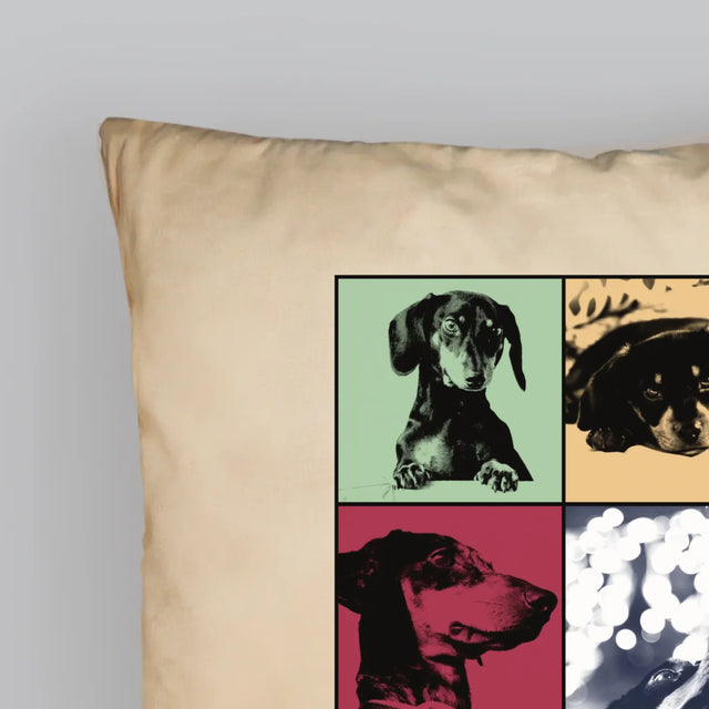Le Collage Photo: L'Animal Comme Taylor - Coussin
