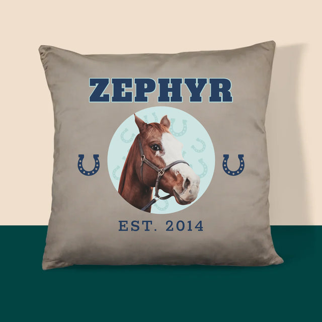 Ton Personnage: Ton Cheval Varsity - Coussin