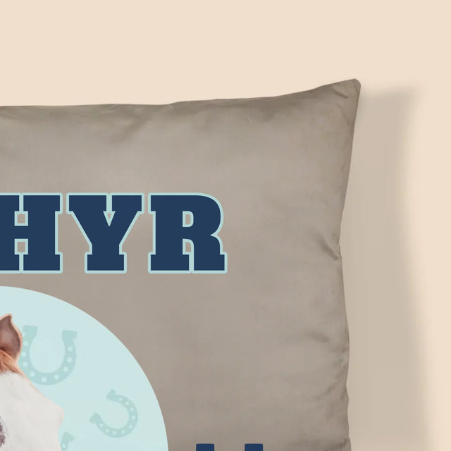 Ton Personnage: Ton Cheval Varsity - Coussin