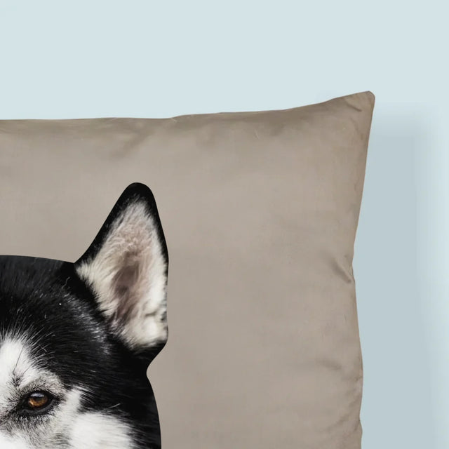 Ton Personnage: La Tête De Votre Chien - Coussin