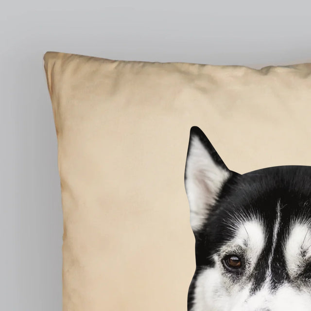 Ton Personnage: La Tête De Votre Chien - Coussin
