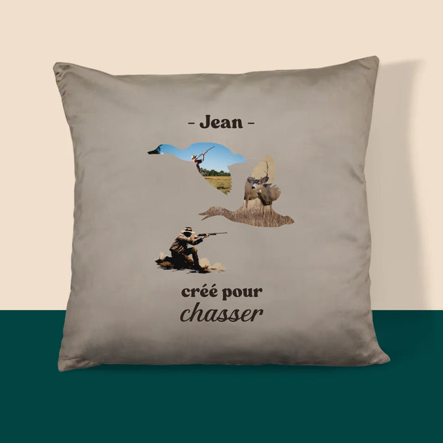 Forme Des Photos: Créé Pour Chasser - Coussin