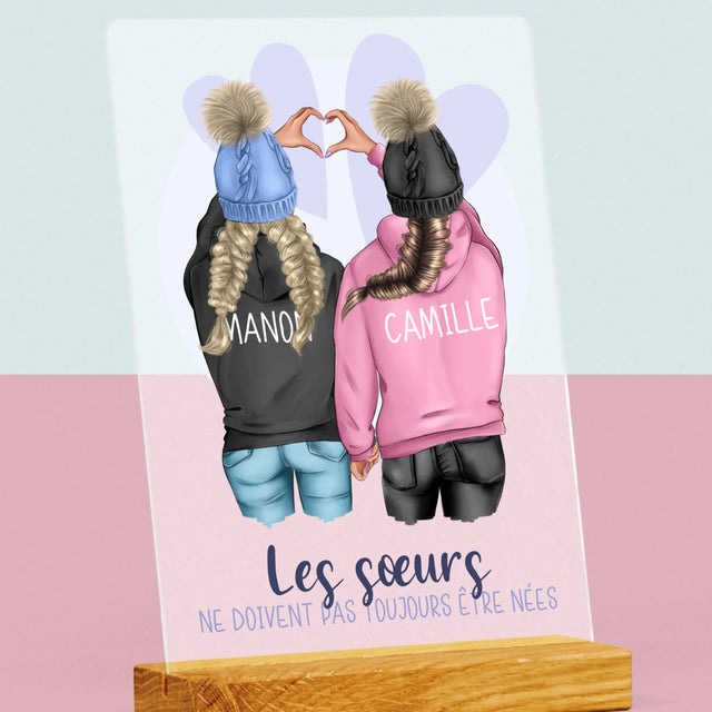 La Création Du Personnage: Amies De L'Hiver - Impression Sur Verre Acrylique