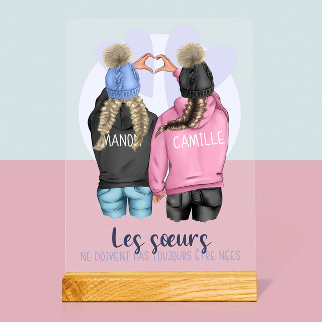 La Création Du Personnage: Amies De L'Hiver - Impression Sur Verre Acrylique