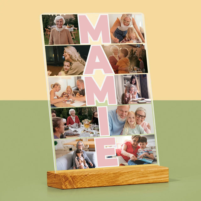 Le Collage Photo: Mamie - Impression Sur Verre Acrylique
