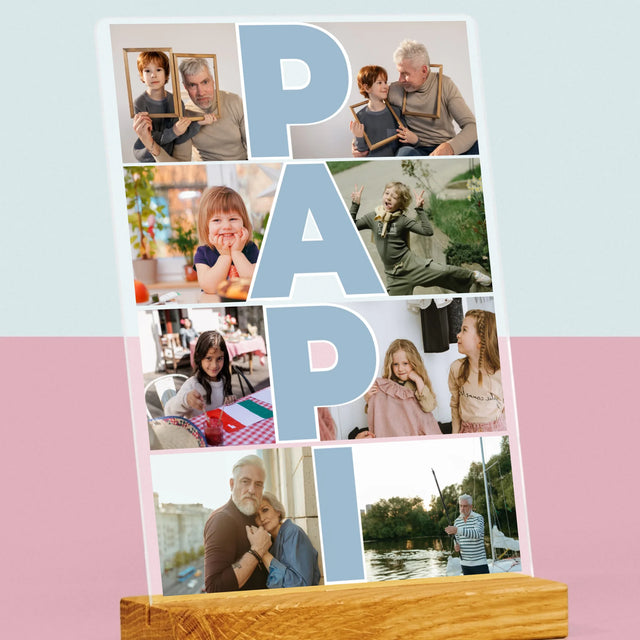 Le Collage Photo: Papi - Impression Sur Verre Acrylique