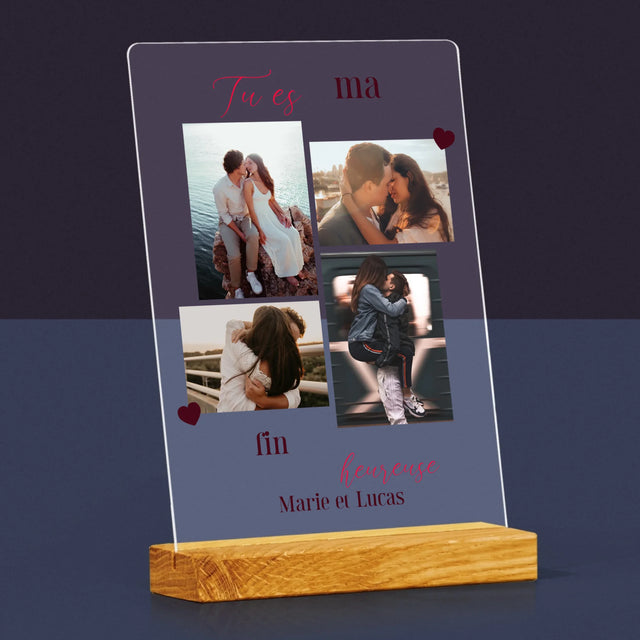 Le Collage Photo: Tu Es Ma Fin Heureuse - Impression Sur Verre Acrylique