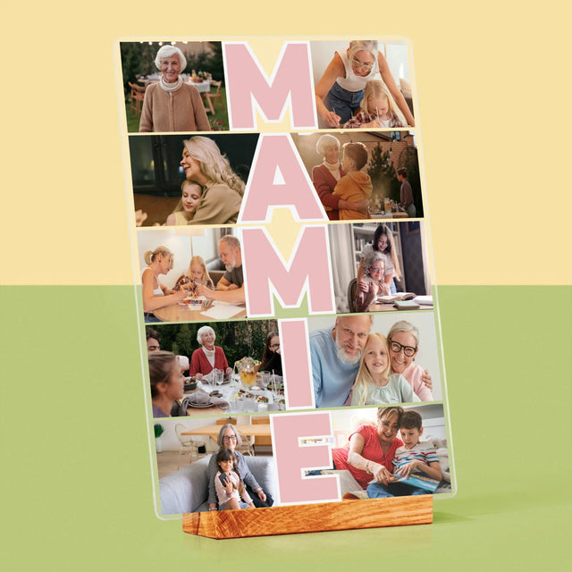 Le Collage Photo: Mamie - Impression Sur Verre Acrylique