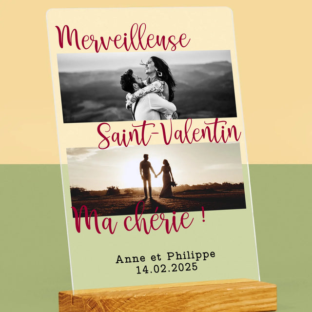 Le Collage Photo: Merveilleuse Saint-Valentin - Impression Sur Verre Acrylique