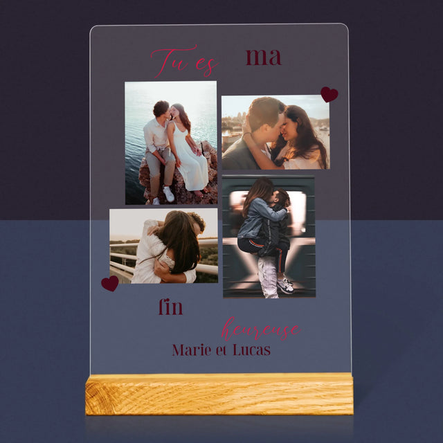 Le Collage Photo: Tu Es Ma Fin Heureuse - Impression Sur Verre Acrylique