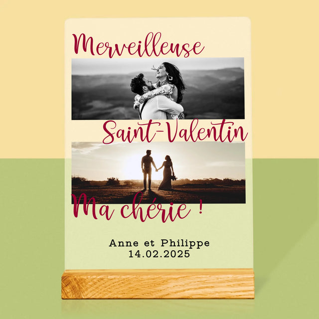 Le Collage Photo: Merveilleuse Saint-Valentin - Impression Sur Verre Acrylique