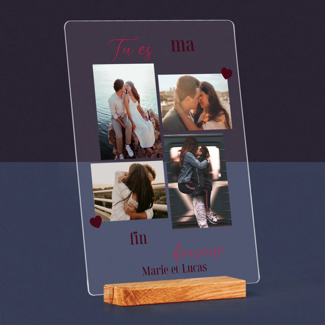 Le Collage Photo: Tu Es Ma Fin Heureuse - Impression Sur Verre Acrylique