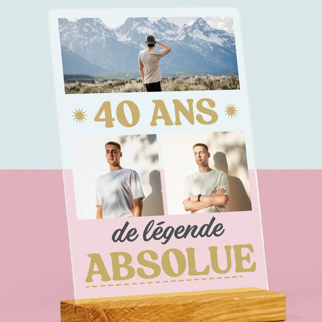 Le Collage Photo: 40 Ans De Légende - Impression Sur Verre Acrylique